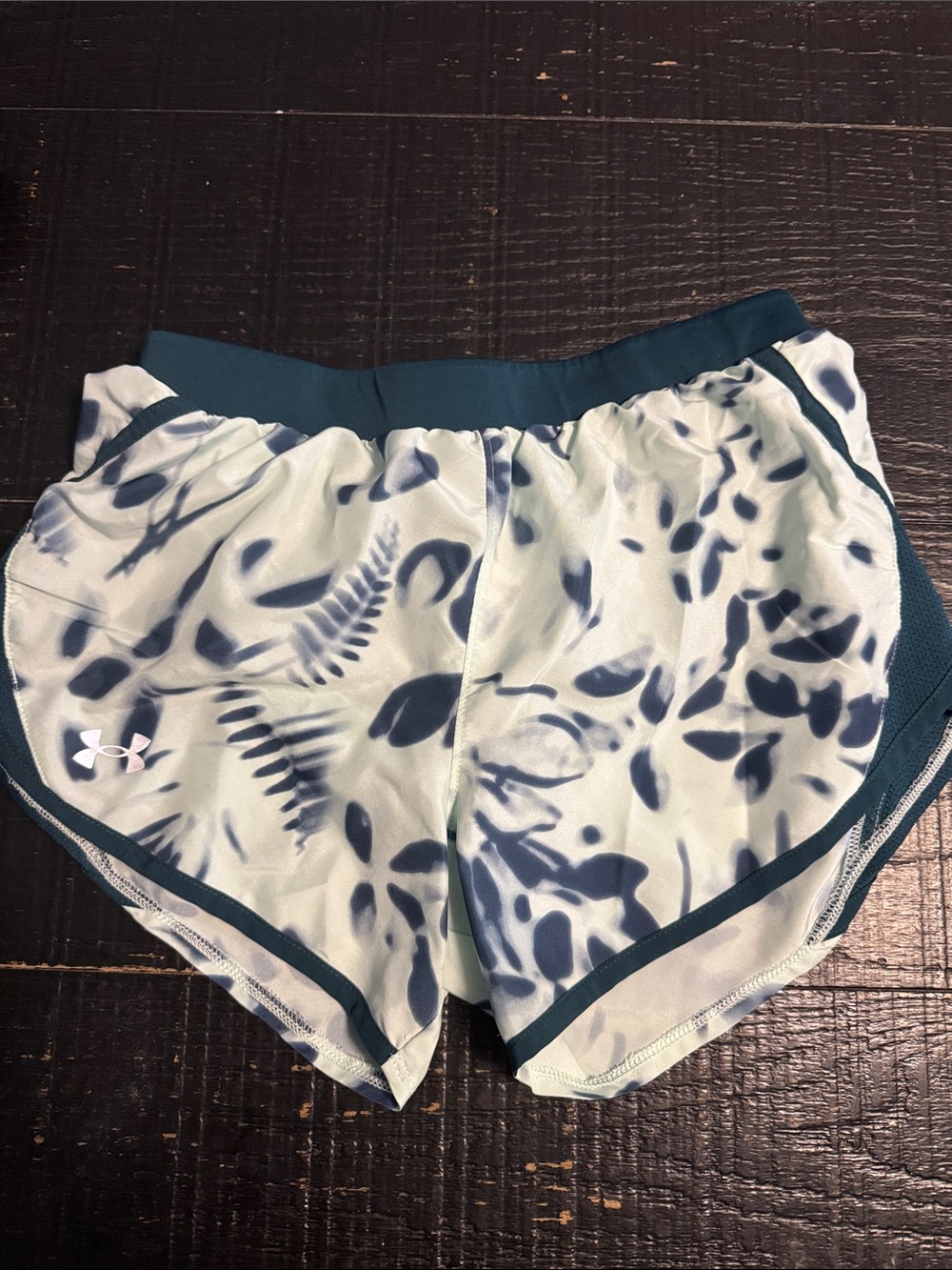 Under Armour Women's Mint Green Floral Print Athletic Shorts